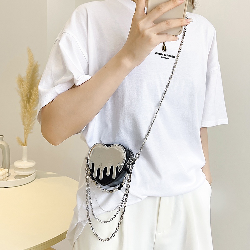 Túi Đeo Chéo Mini Mới Năm 2022 Đính Ngọc Trai Thời Trang Cho Nữ