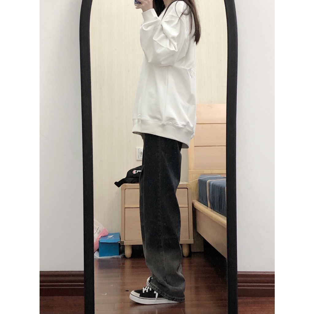 Áo thun dài tay cổ tròn phong cách Hàn Quốc thời trang dành cho nữ