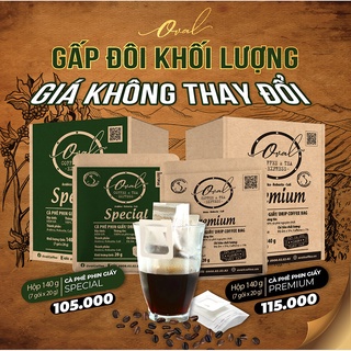 Cà phê túi lọc - cà phê drip - oval coffe