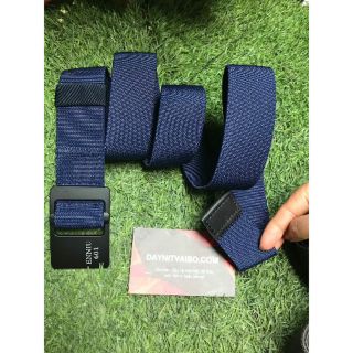 Hình thật Dây nịt vải dù dây nylon co dãn canvas tactical belt mặt nịt sơn đen dài 125cm rộng 3.8cm