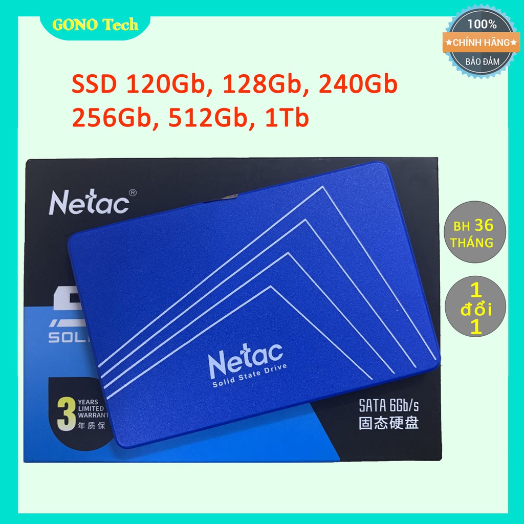 [Mã 255ELSALE giảm 7% đơn 300K] Ổ cứng SSD Netac N500S N600S 2.5 inch SATA 3 120Gb 128Gb 240Gb 256Gb 512Gb | BigBuy360 - bigbuy360.vn