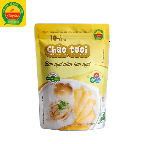 Cháo tươi Bào Ngư Nấm Bào Ngư - Mở gói ăn ngay