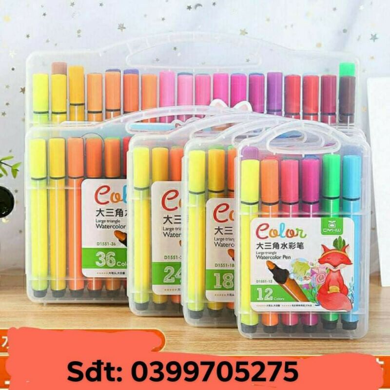 BỘ 18/24/36/48 MÀU DẠ NƯỚC LOẠI XỊN