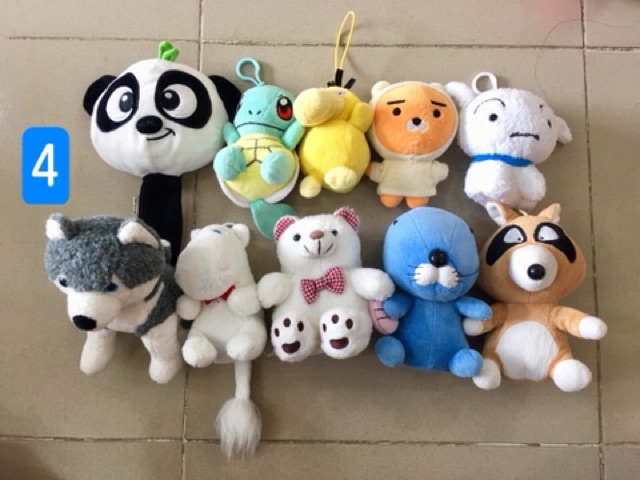 Set 10 gấu bông mini 12-15cm