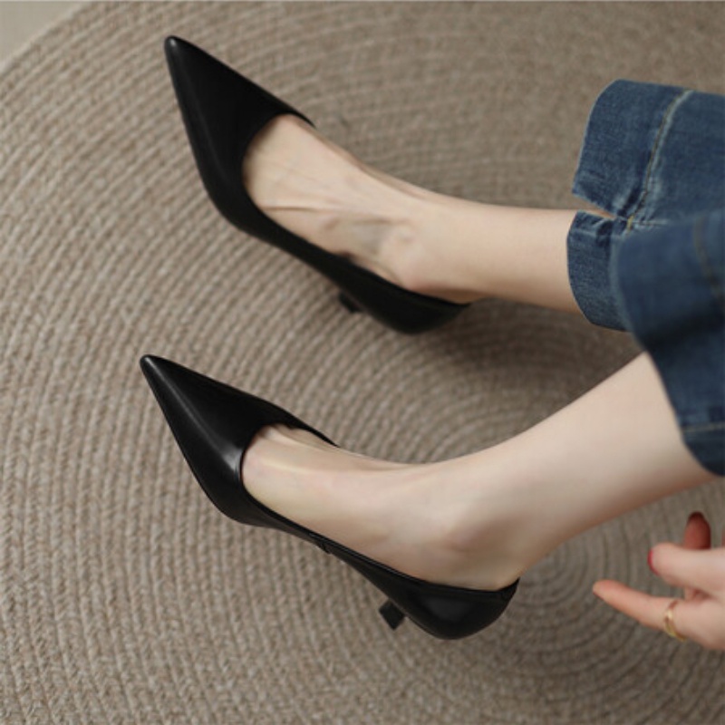 Giày Cao Gót 5cm Mũi Nhọn Thời Trang Nữ Tính
