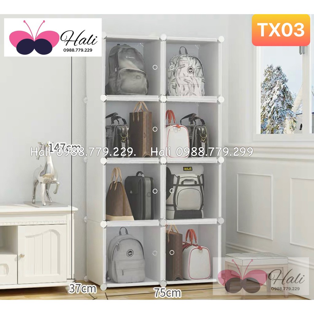 Tủ Đựng Túi Xách - Màu Sắc Đa Dạng Tiện Lợi Di Chuyển Lắp Đặt Dễ Dàng Chọn Theo Phân Loại .