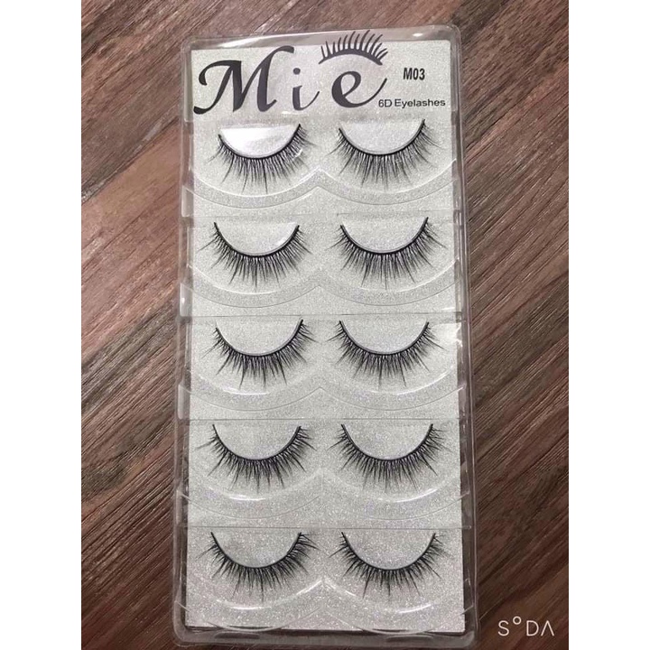 Mi giả Mie 03 6D 5 cặp tự nhiên cao cấp chính hãng chuyên dùng cho makeup