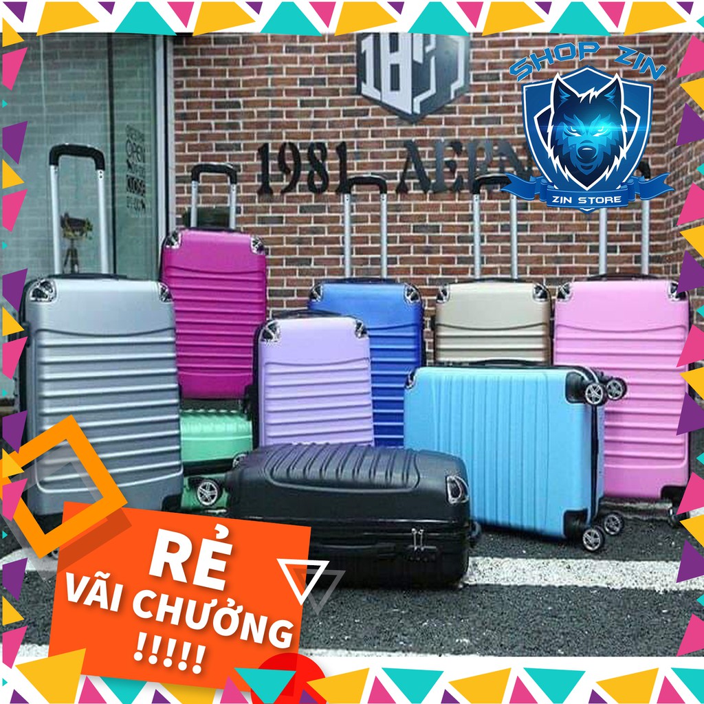 {HÀNG TỪ XƯỞNG} Xả hàng vali kéo du lịch size 24inch+ thẻ hành lý kute {RẺ VÔ ĐỊCH}