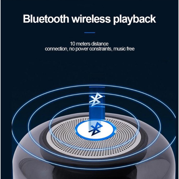 Loa Bluetooth Không Dây NOVA Z5 Bảy Màu Có Đèn Led 3D Âm Thanh Siêu Trầm Trong Suốt