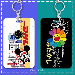 Móc khóa đựng thẻ tên họa tiết chuột mickey dhl dễ thương