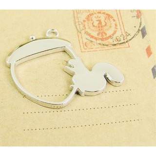 Khuôn Kim Loại Resin Làm Móc Khóa Hình Quả Sồi Màu Bạc - Trường Thịnh Epoxy