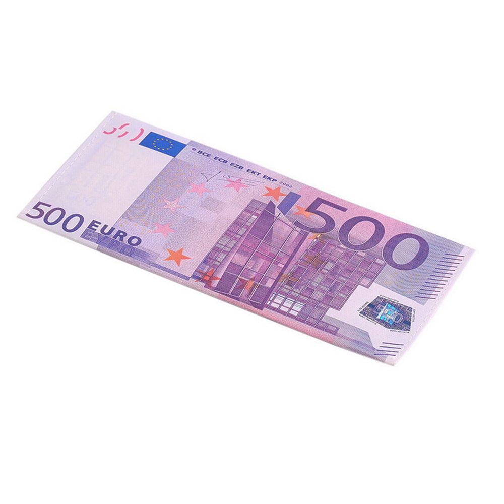 1 Piece Chic Unisex Mens Womens Currency Notes Pattern Pound Dollar Euro Purse Wallets