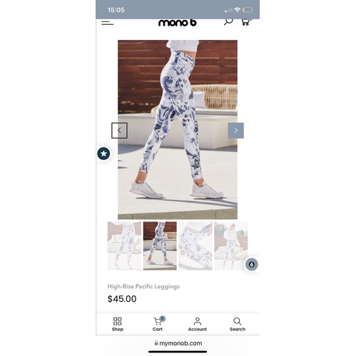 Quần Legging cạp cao Mono B Pacific