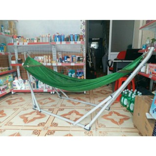 (GIÁ TẠI XƯỞNG) Võng Xếp Sài Gòn Khung Thép Sơn Tĩnh Điện Phi 32 Size Người Lớn Tải trọng 250kg