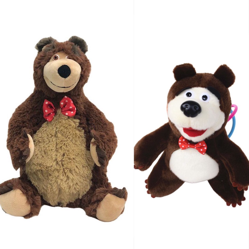 Búp bê đồ chơi nhồi bông hình gấu Masha/ em bé Nga mắt to dễ thương vui nhộn làm quà tặng cho trẻ em