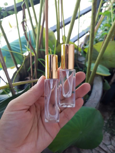 Chai lọ chiết nước hoa thủy tinh thân vuông nắp vàng 3ml 5ml 10ml 20ml 25ml | BigBuy360 - bigbuy360.vn