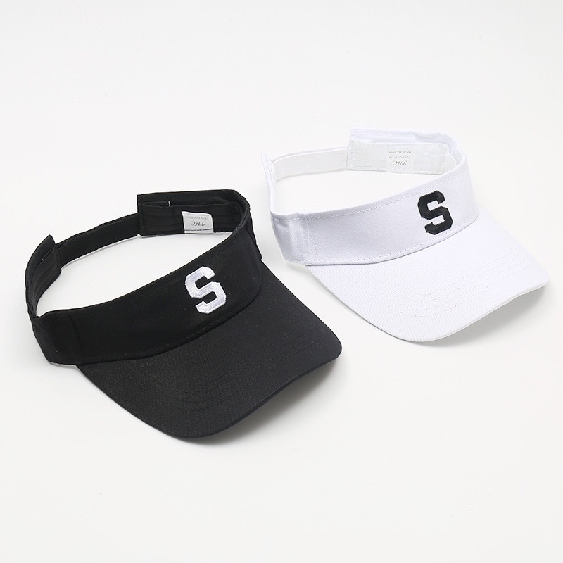 Mũ Tennis Không Nóc Thể Thao Unisex Thêu S, Nón lưỡi Trai Nửa Đầu Nam Nữ Ulzzang - trieuvy_fashion