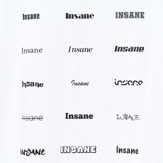 Áo Thun Insane® Dafonts