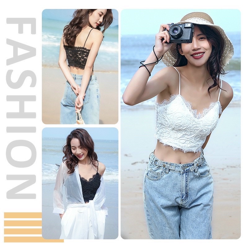[Mã FAMARAL1 giảm 10K đơn 50K] Áo bra ren nữ crotop siêu hot chun lưng BR997 | BigBuy360 - bigbuy360.vn