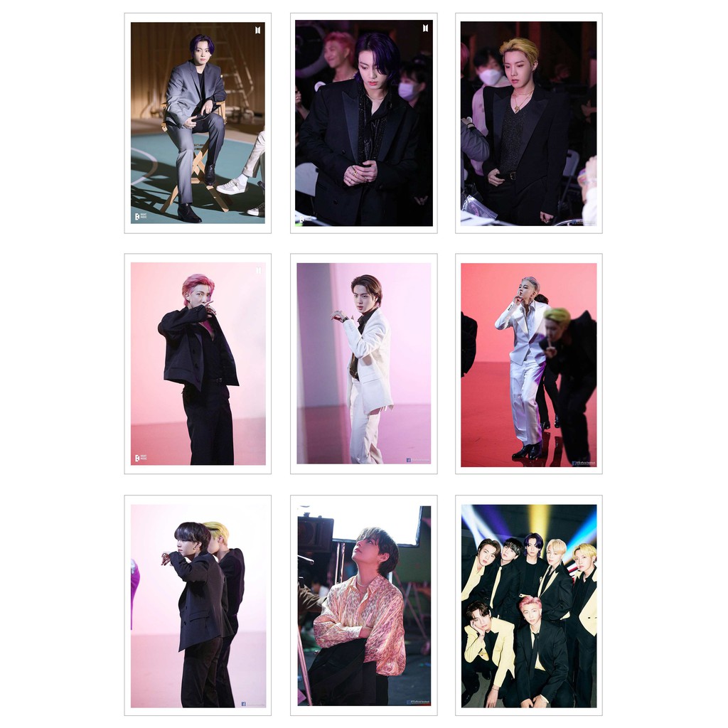 [Ép Lụa] Lomo Card 54 Ảnh BTS - BUTTER photo sketch