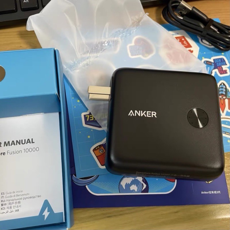 Sạc kiêm Pin dự phòng ANKER PowerCore Fusion 10000mAh sạc nhanh PD Iphone 20W Mã A1623