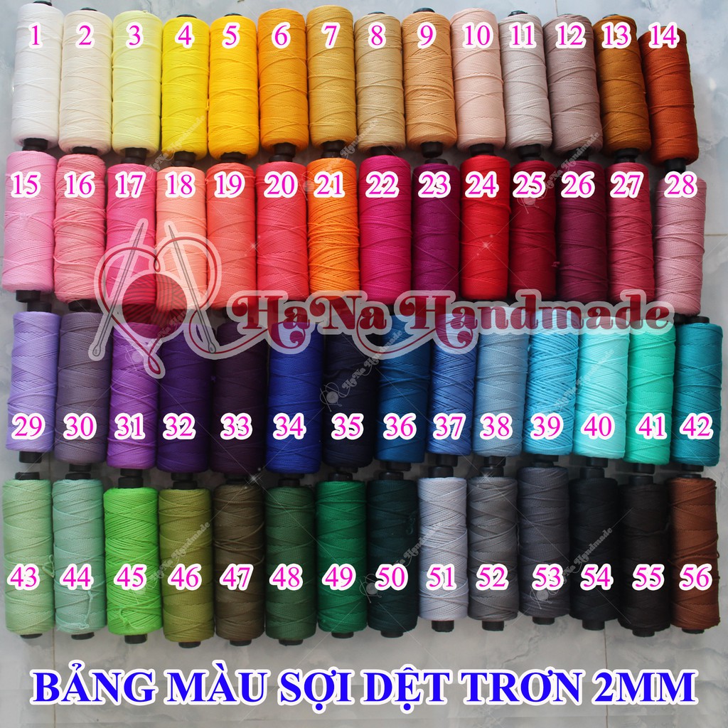 Combo sợi dệt trơn và đánh dấu len
