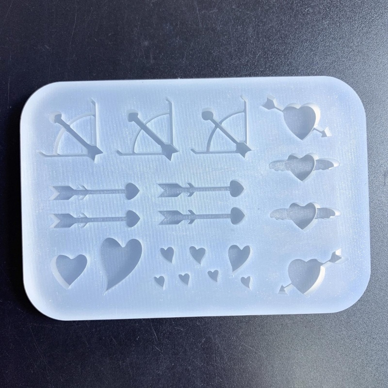 Khuôn Silicone Làm Móc Khóa Hình Cung Thủ Công DIY