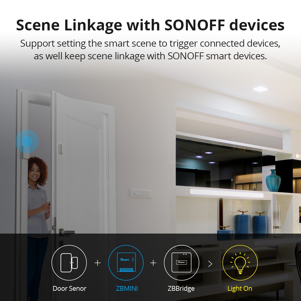 Công Tắc Điều Khiển Thông Minh Sonoff Zigbee 3.0 Sonoff ZB MINI Tương Thích Với Google