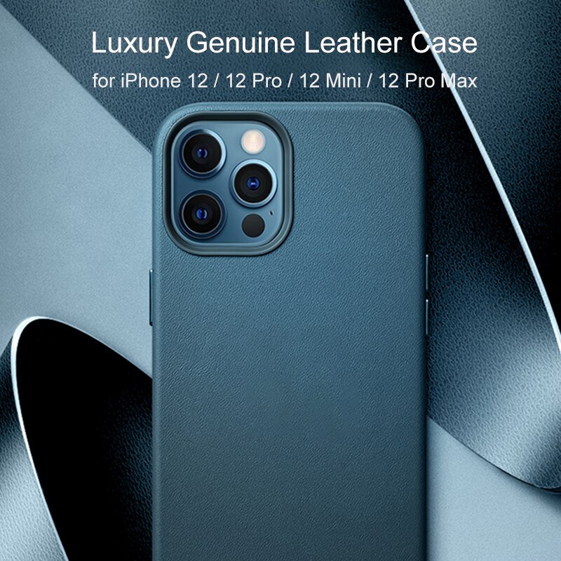 Ốp điện thoại HOCE da từ tính in logo thích hợp cho iPhone 12 13 14Pro Max 12 13 Mini 14Plus