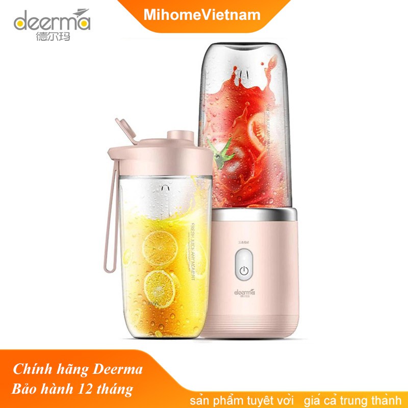 Máy Xay Sinh Tố cầm tay  Deerma Mini Juice Blender Tiện Dụng thông minh, DEM-NU05 - Chính hãng