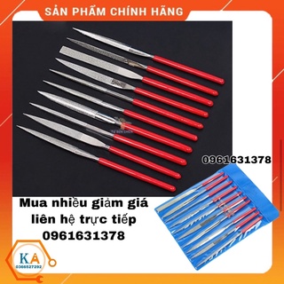 Bộ dũa mài kim loại hợp kim đa năng 10 cây các size 5x180mm, 4x160mm, 3x140mm, dũa kim cương loại xịn chính hãng DIAMOND