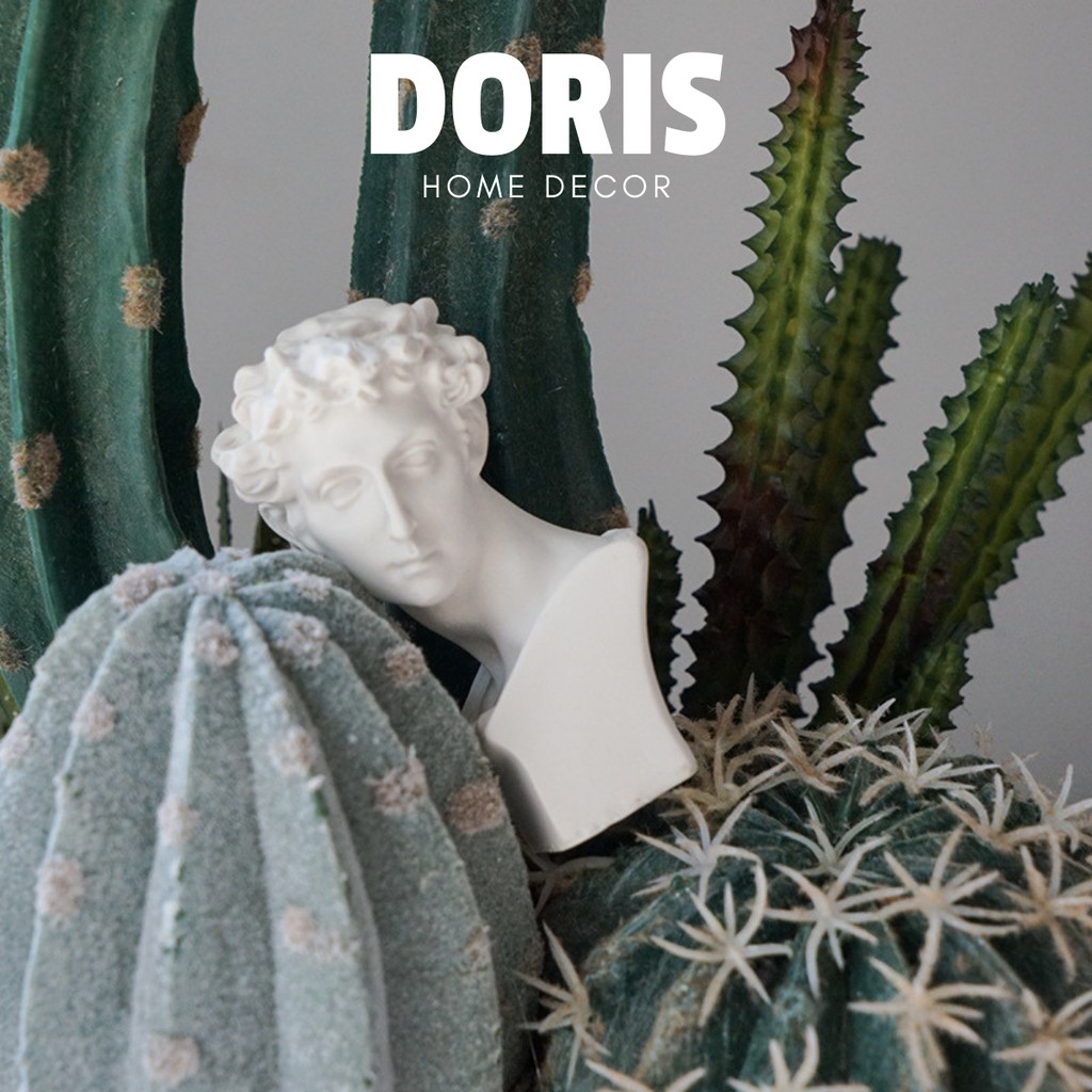 Tượng mini hình người phong cách Bắc Âu, thần thoại Hi Lạp decor bàn làm việc - Doris.decor