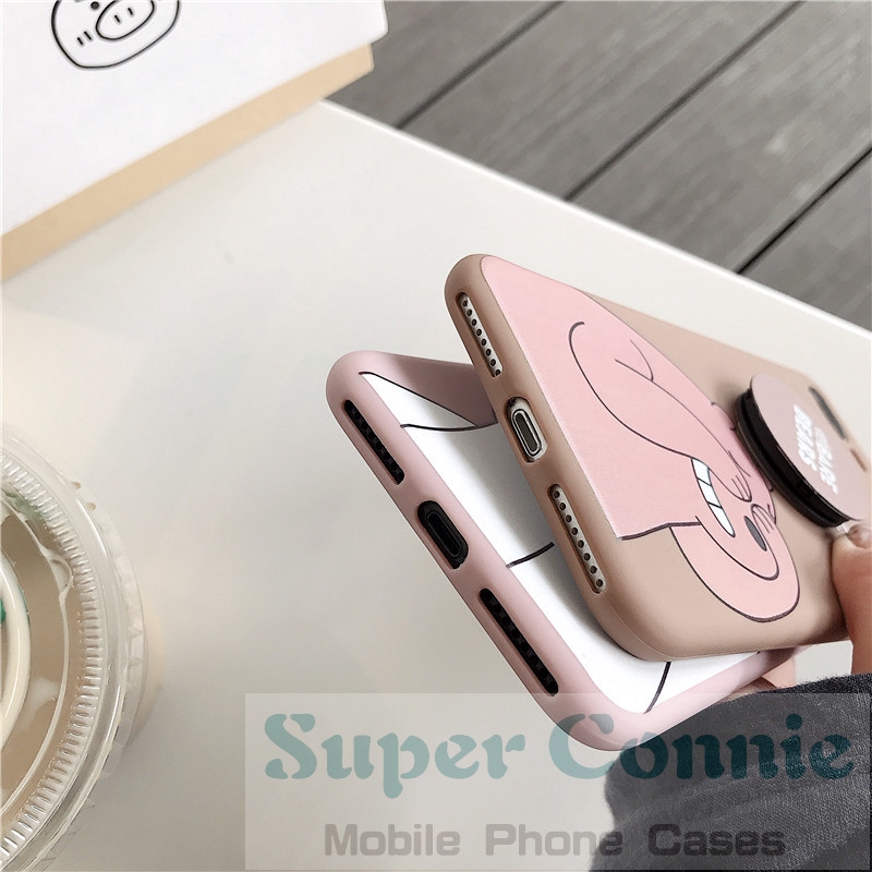 Ốp điện thoại hoạt hình We Bare Bears kèm giá đỡ cho IPhone 11 11pro max 6S 6 7 8plus | BigBuy360 - bigbuy360.vn