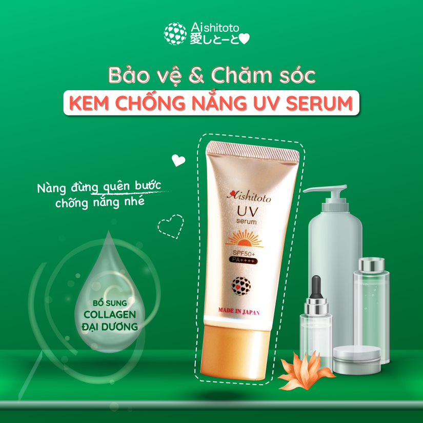 Serum chống nắng - Aishitoto UV Serum 30g