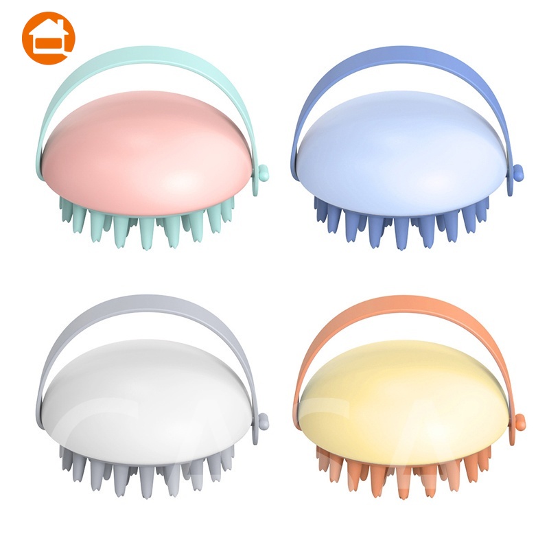Lược Gội đầu Bằng Silicon Mát Xa Da đầu Giảm Rụng Kích Thích Mọc Tóc