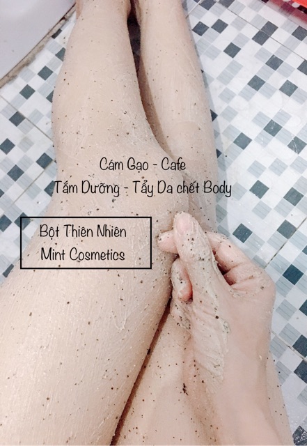 500G Cám Gạo Sữa Cà Phê - Arrbutin Dưỡng Trắng Da