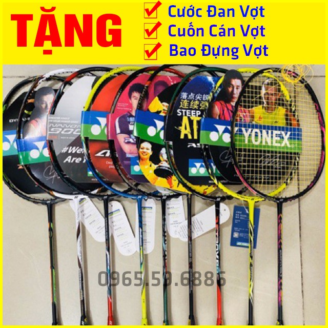 Vợt Cầu Lông Yonex 100% cacbon ( tặng đan dây + cuốn cán+ bao vợt )