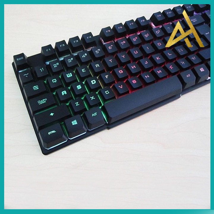 Bàn Phím Gaming Chính Hãng Đèn LED 7 Màu R8 1822 Chuyên Game Bàn phím Giả Cơ Máy Tính PC Laptop Keyboard Có Dây