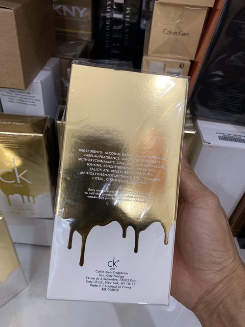 Nước hoa ck one gold edt 100ml full seal