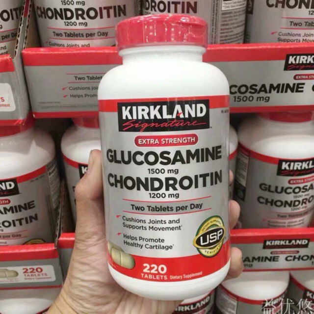 Viên Uống Bổ Khớp Kirkland Glucosamine 1500mg Chondroitin 1200mg 280 Viên