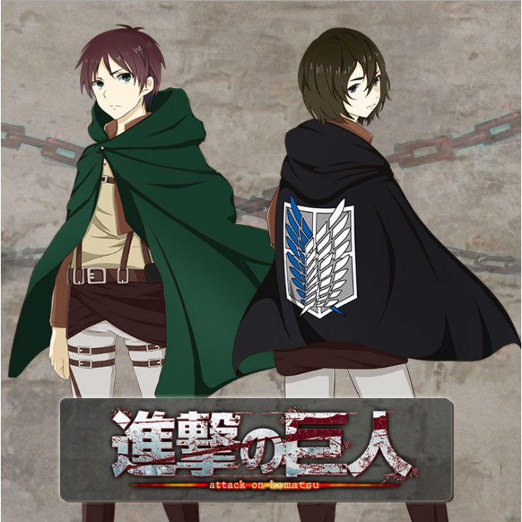 Áo choàng hóa trang nhân vật trong Attack on Titan
