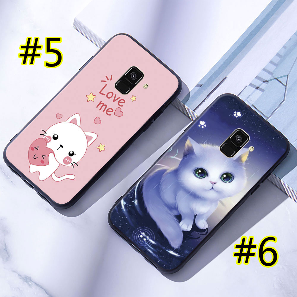 Ốp Lưng Silicon In Hình Thú Cưng Đáng Yêu Cho Samsung Galaxy A6 A8 Plus A7 A9 2018