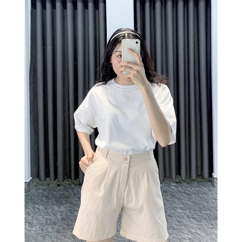 Quần short đũi Laci HOMIES trơn basic có túi