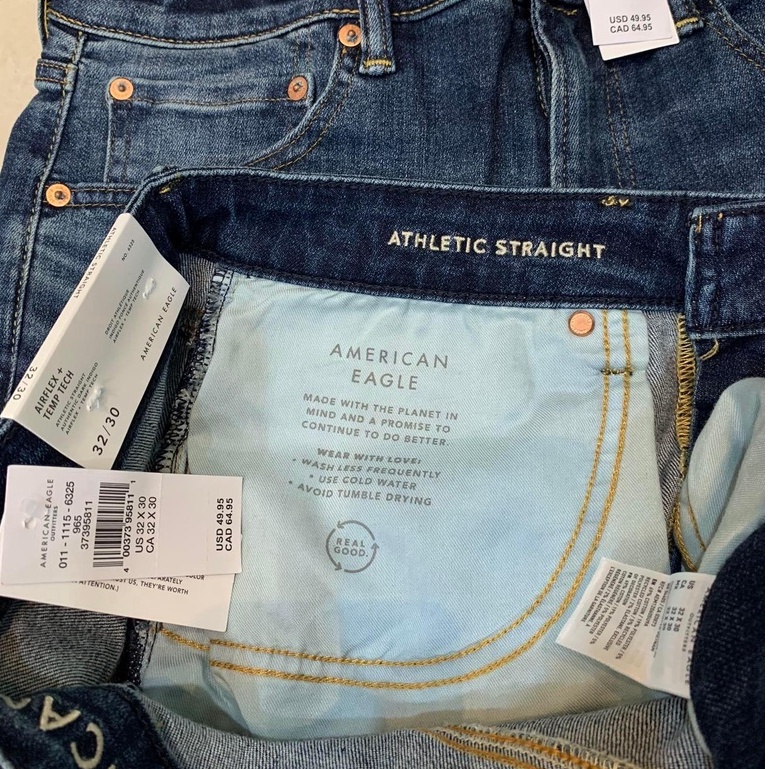 Quần Jeans nam American Eagle Althetic Straight