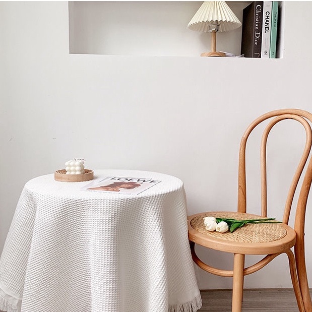 Khăn trải bàn vải cotton dệt dày dặn sang trọng, Thảm tủ đàn piano, bàn ghế sofa trang trí