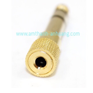 Jack chuyển 3,5 ly ra 6 ly, 01 cái rắc chuyển 3.5 sang 6 ly, giắc cắm âm thanh 3.5 giắc 3,5, giắc cắm âm thanh 3,5 mm