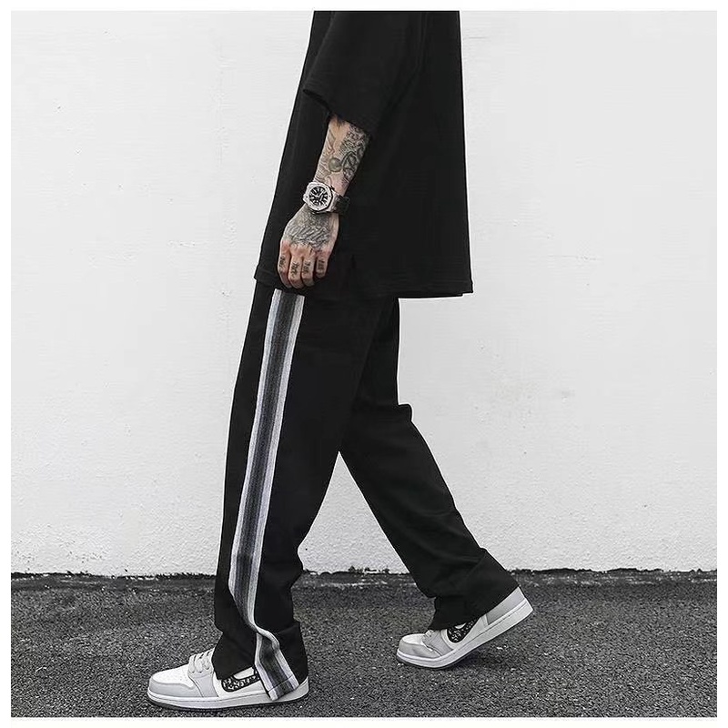 Quần Short Nam Lưng Thun Sọc Viền Phong Cách Thể Thao