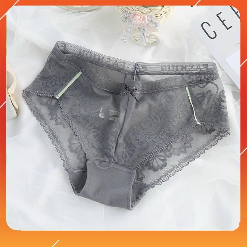 Quần lót nữ kháng khuẩn cạp cao nâng mông chất liệu ren cao cấp Q2425