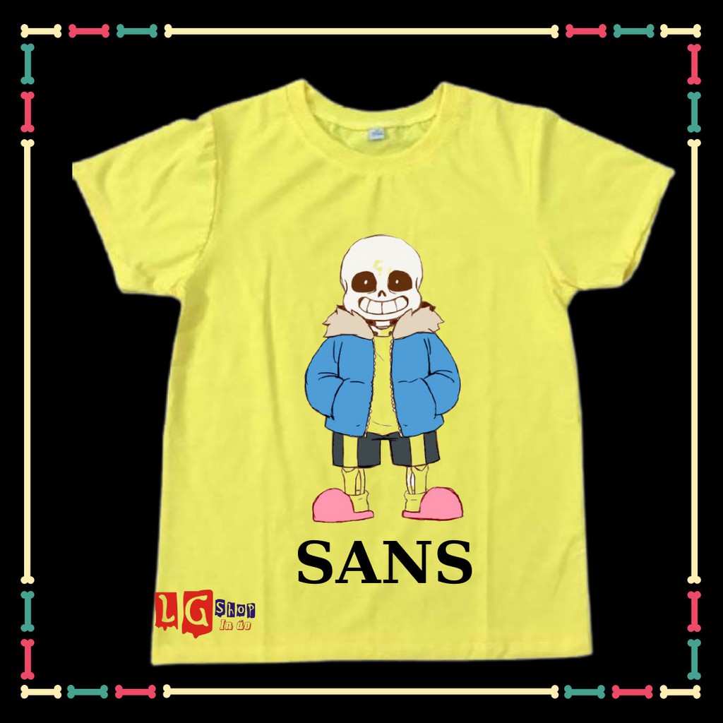 Áo bé Sans siêu Cute vải siêu đẹp hot nhất hiện nay áo biệt đội gangster size áo từ 10kg đến 90kg