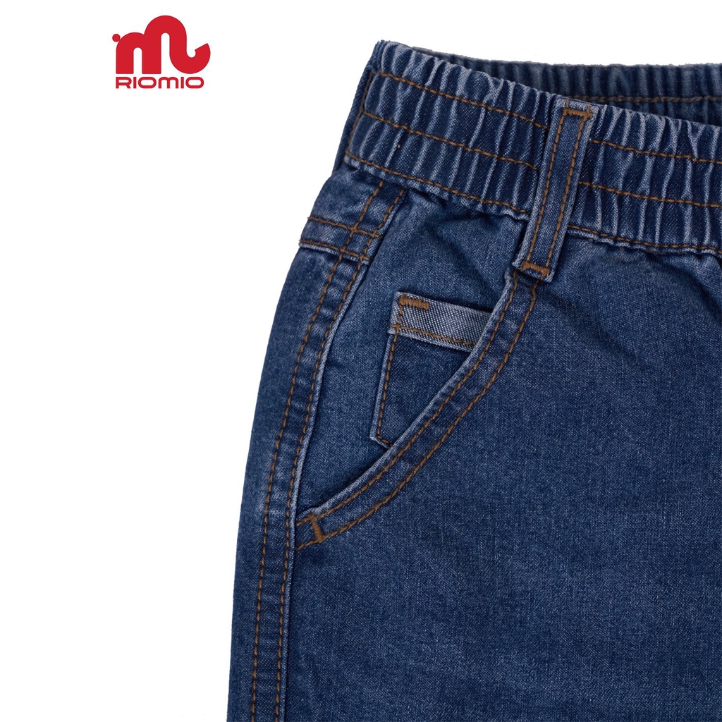 Quần jean bé trai RIOMIO ống suông chất liệu Denim Cotton thoải mái - RM011